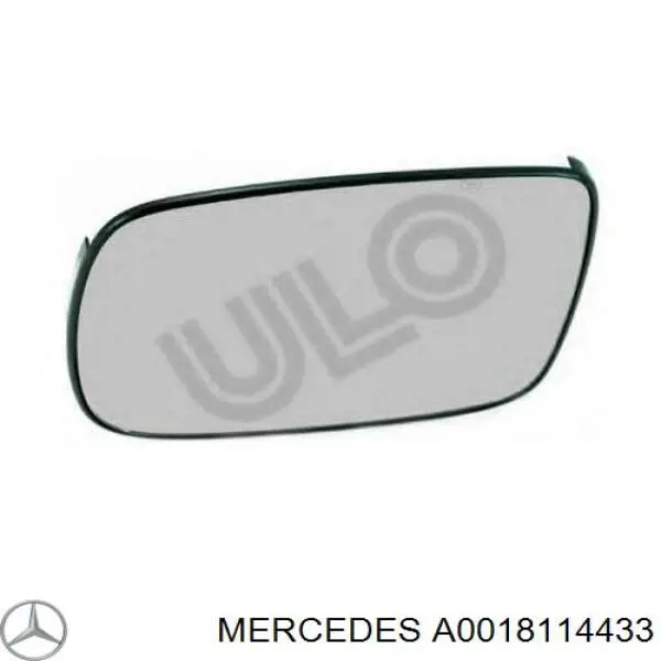 A0018114433 Mercedes elemento espelhado do espelho de retrovisão esquerdo