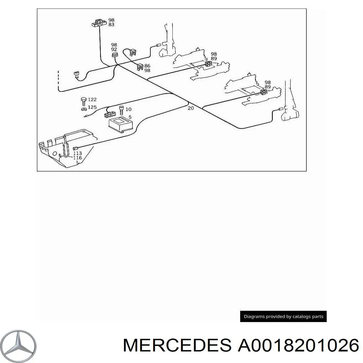 Купить A4638200026 Mercedes Модуль-процессор управления подушкой безопасности