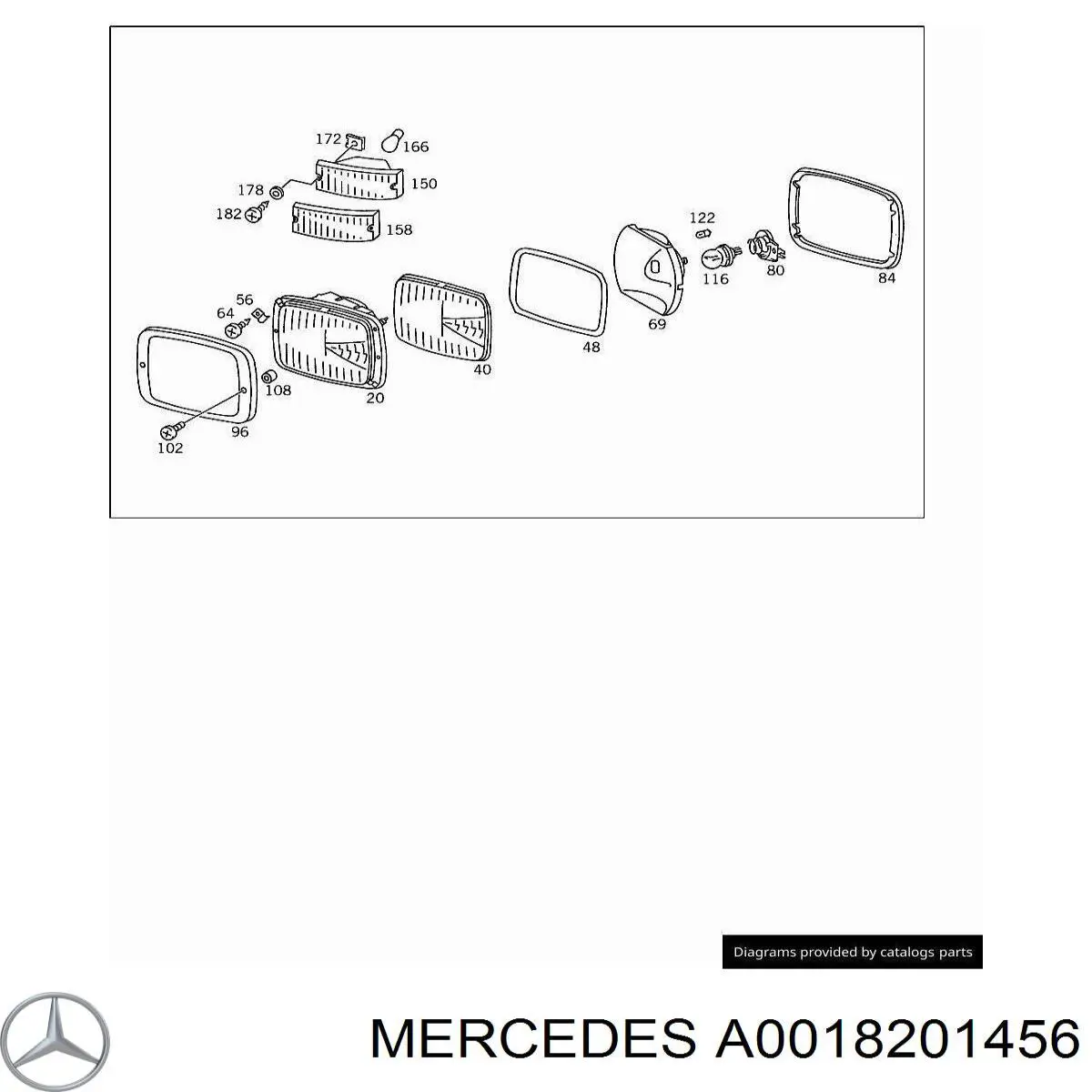 A0018201456 Mercedes 