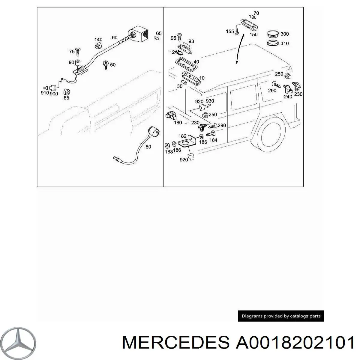 A0018202101 Mercedes 