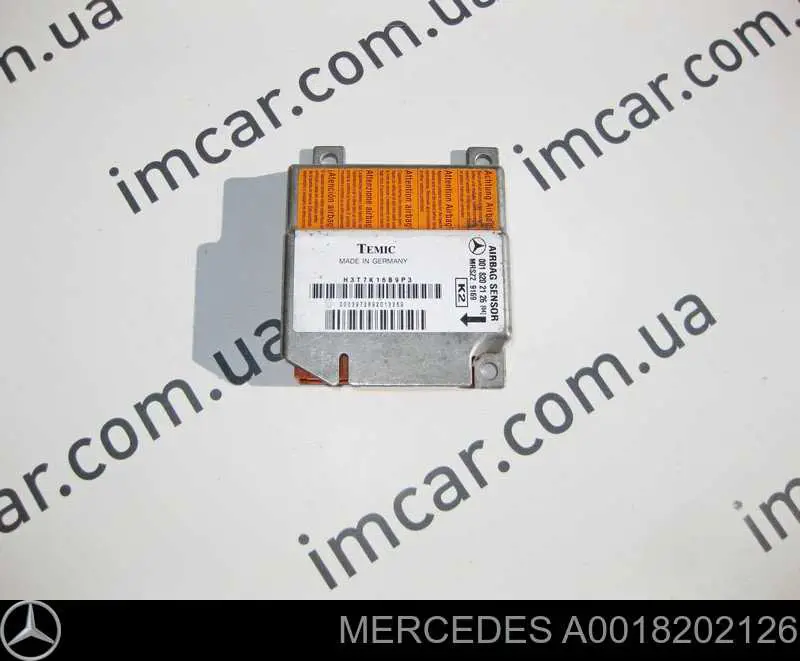 Модуль-процессор управления подушкой безопасности (ЭБУ AIRBAG) Mercedes A0018202126