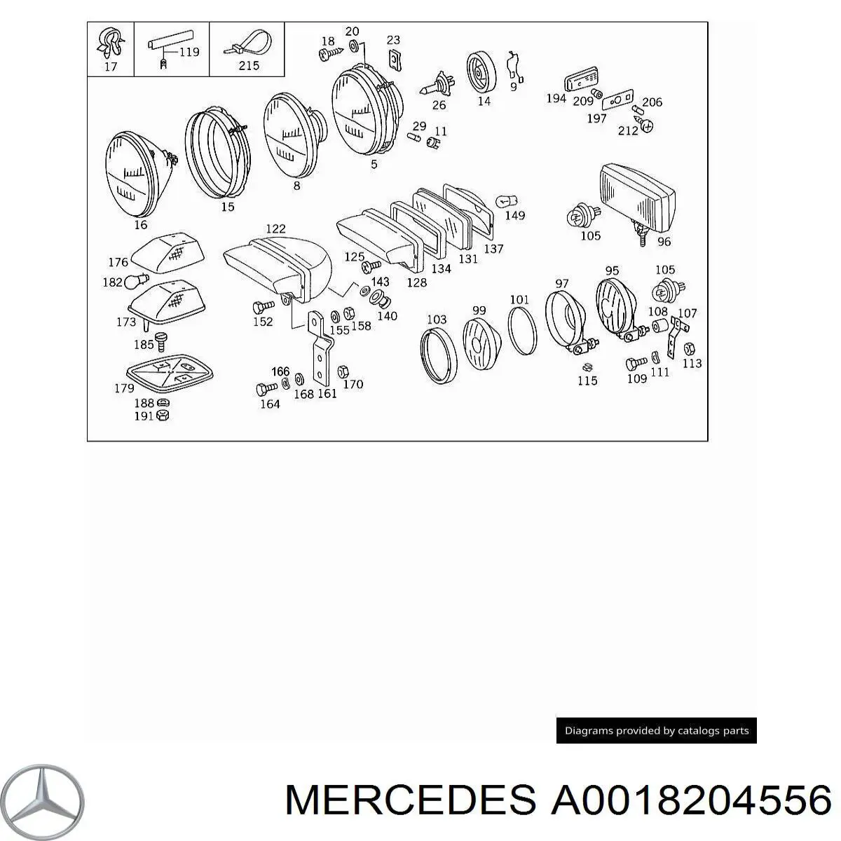  A0018204556 Mercedes