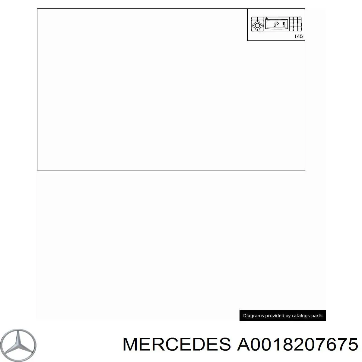 A0018207675 Mercedes Антенна на крышу