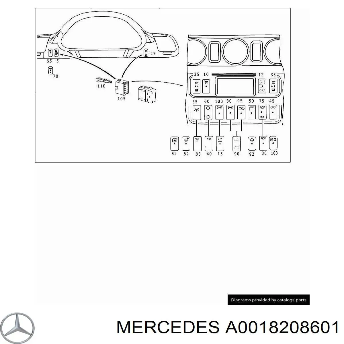  Mercedes 0018208601 цена, от 2.33 USD