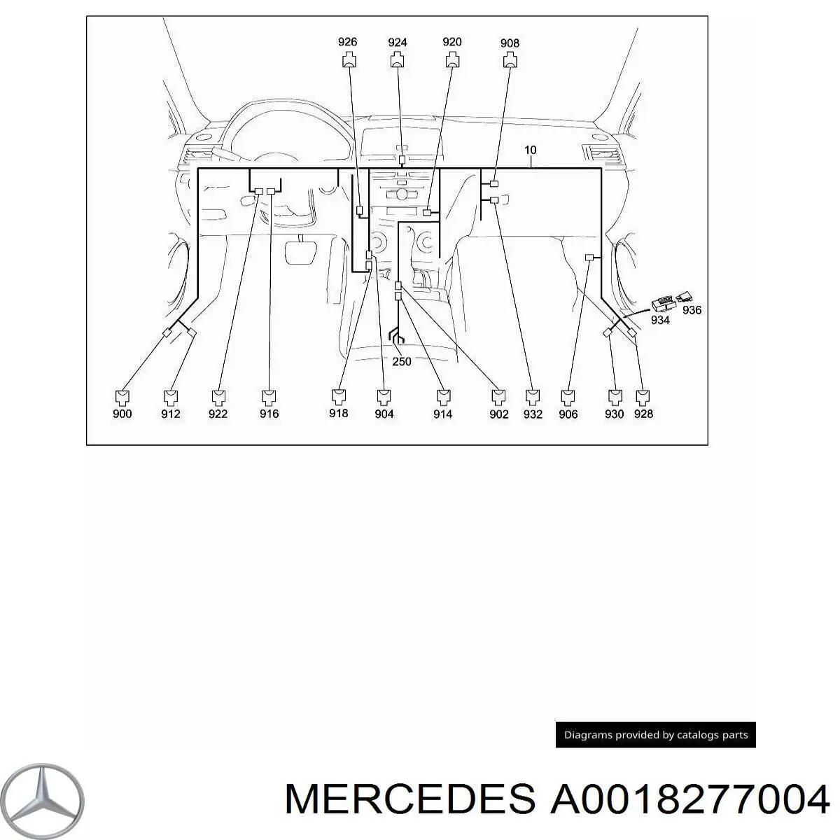 A0018276504 Mercedes Багажник автомобильный на крышу