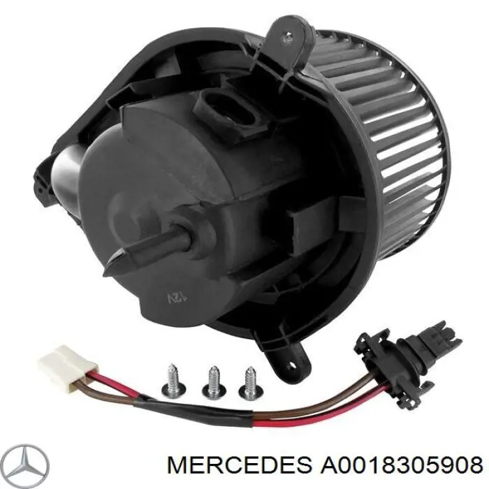 Купить A0018305908 Mercedes Электродвигатели (электродвигатель отопителя) или розетка прицепа штепсельная