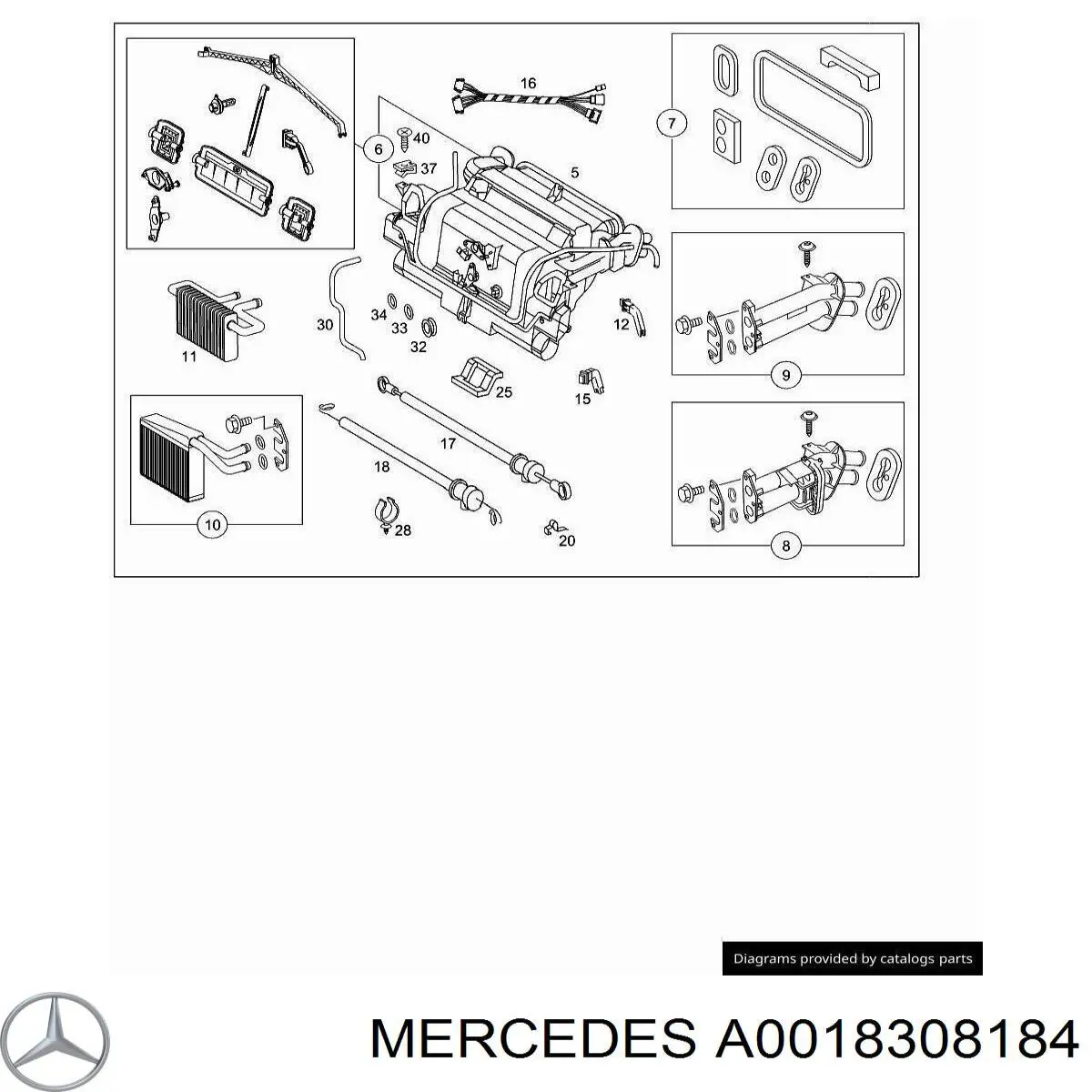 A0018308184 Mercedes 