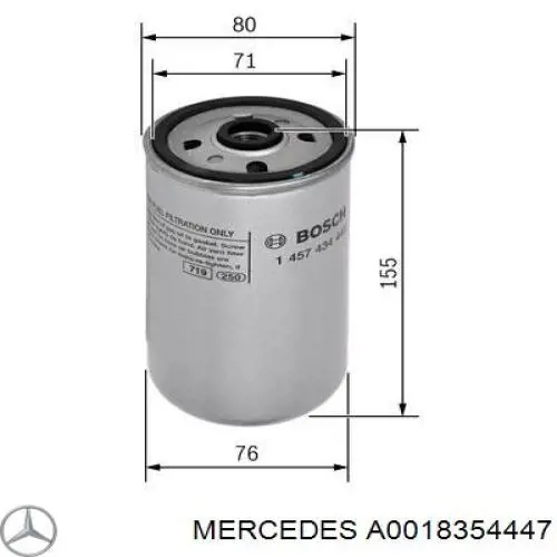 A0018354447 Mercedes Фильтр топлива