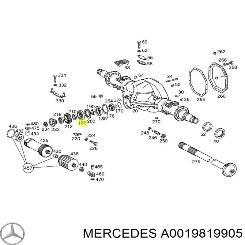 A0019819905 Mercedes 