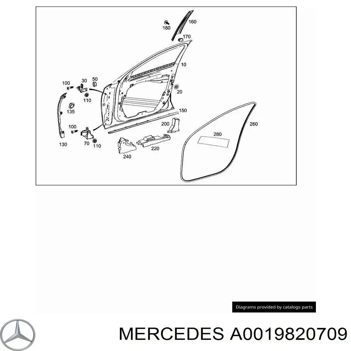  Mercedes A0019820709 цена, от 3.51 USD