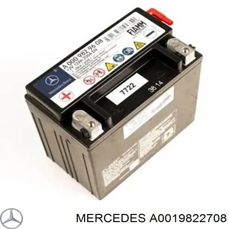 Аккумулятор Mercedes A0019822708