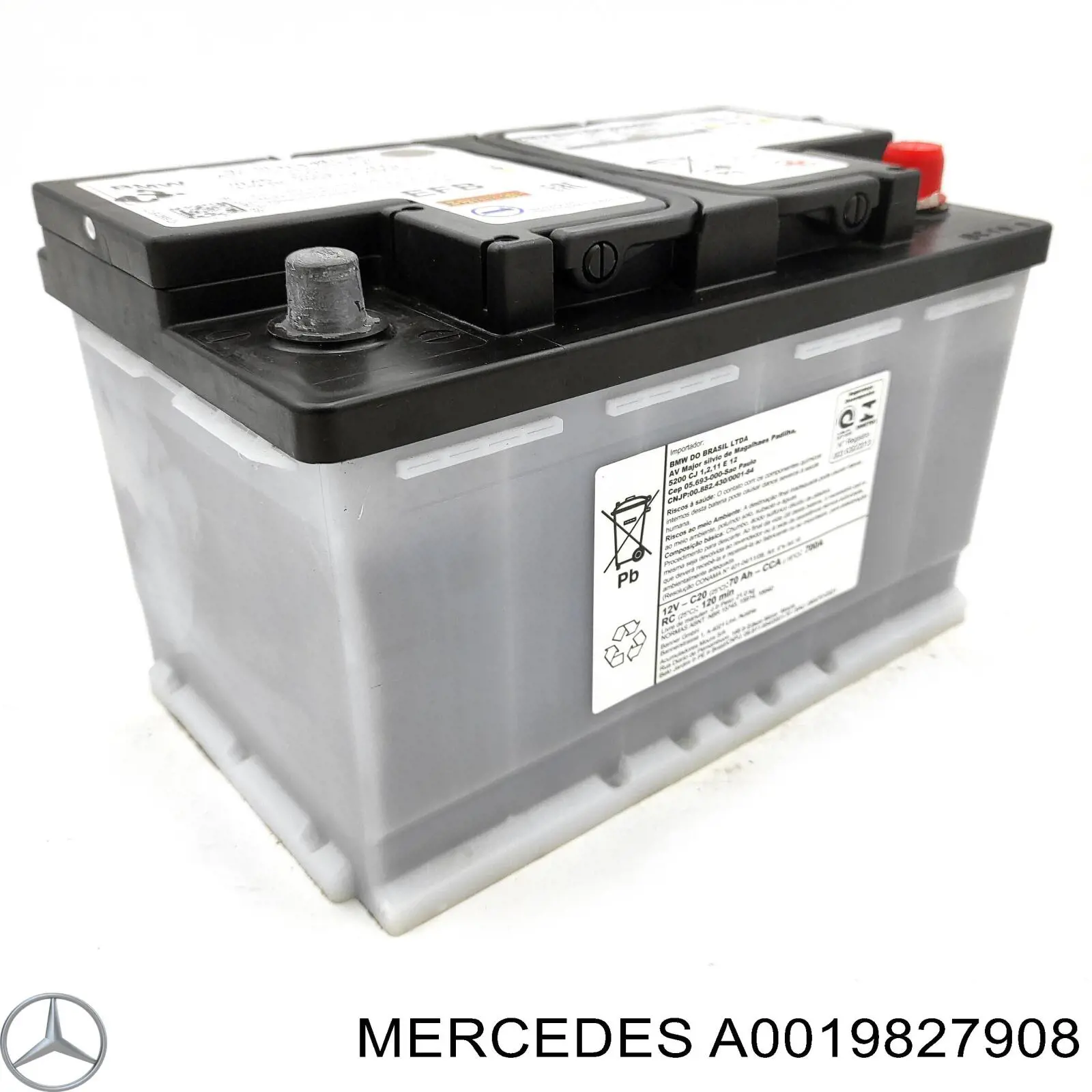Аккумулятор автомобильный Mercedes 0019827908 цена, от 342.89 USD