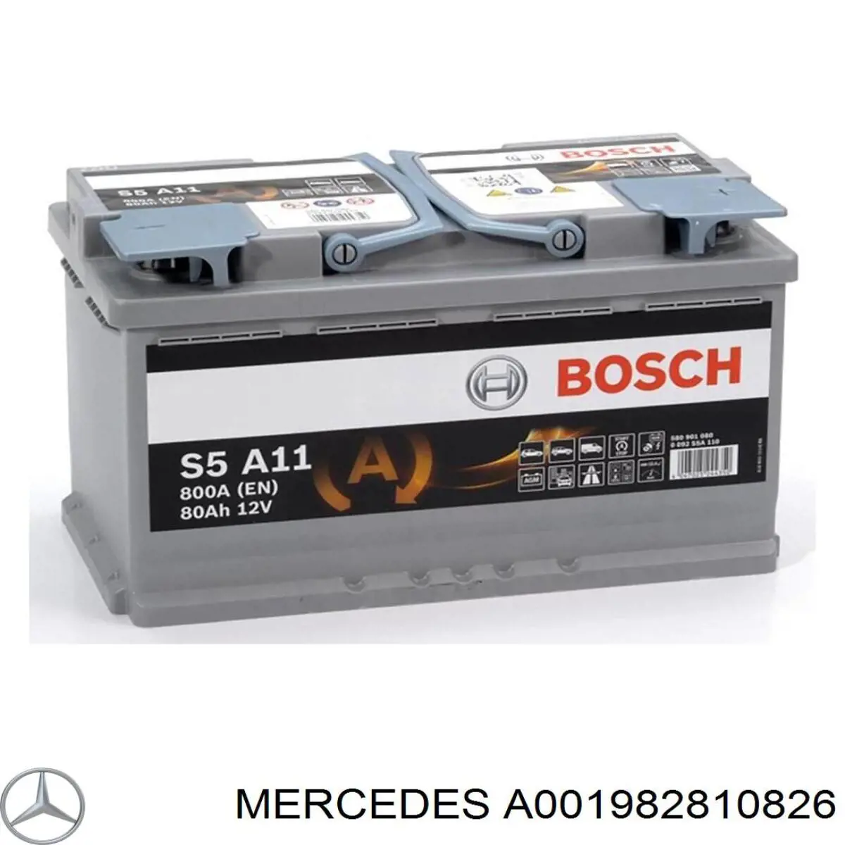 Аккумулятор A001982810826 Mercedes