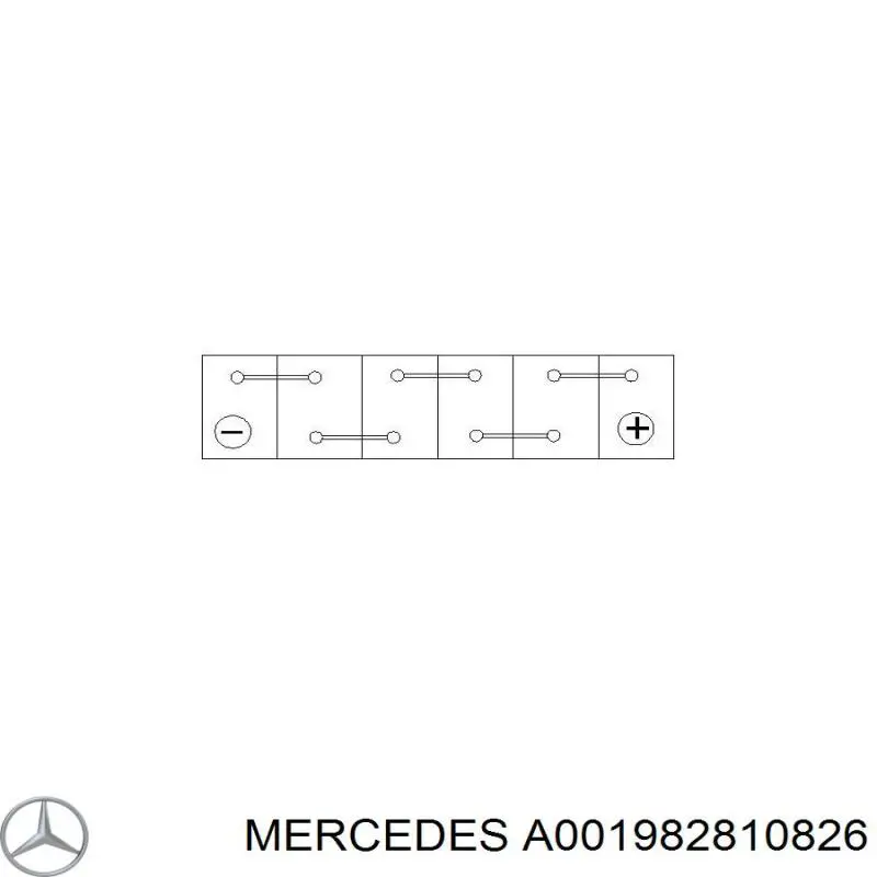 Купить A001982810826 Mercedes Батарея аккумуляторная
