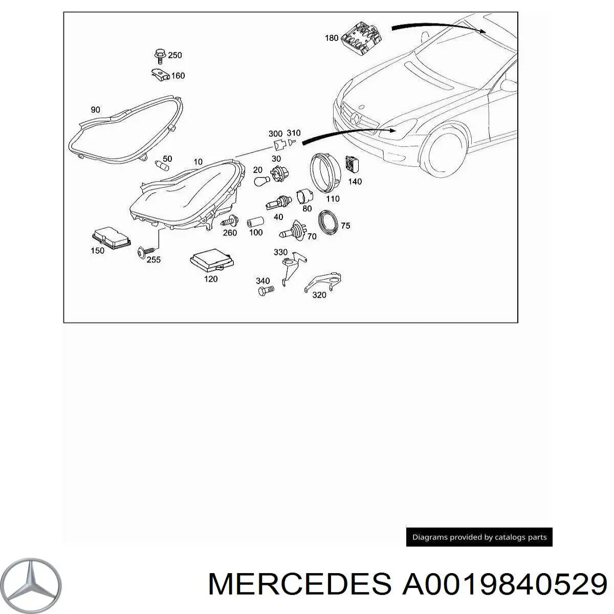  Mercedes A0019840529 цена, от 0.07 USD