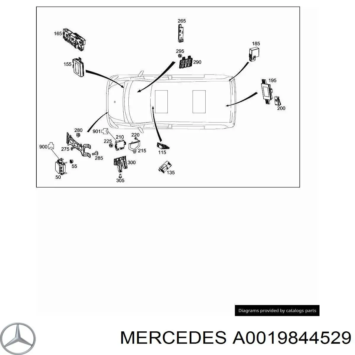 Купить A0019844529 Mercedes 