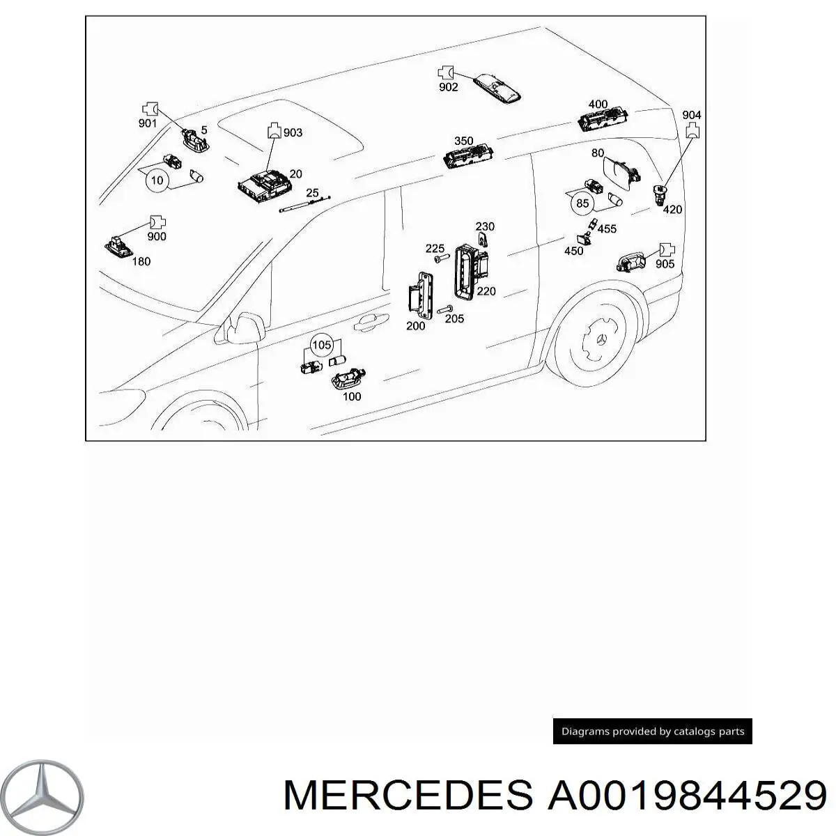  Mercedes A0019844529 цена, от 2.64 USD