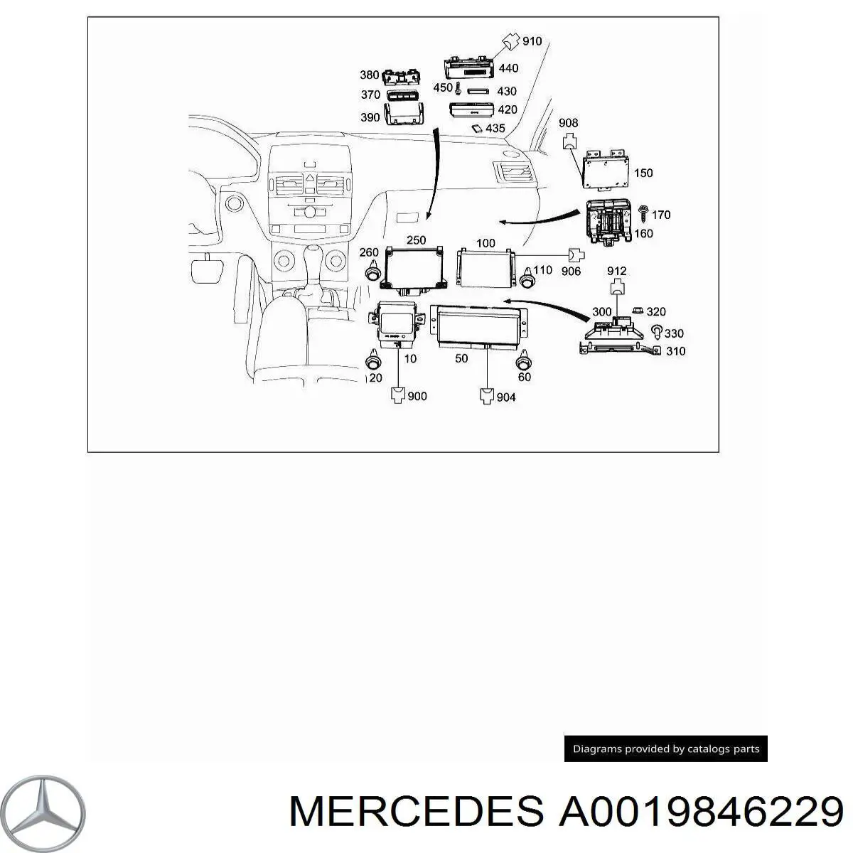 Купить A0019846229 Mercedes 