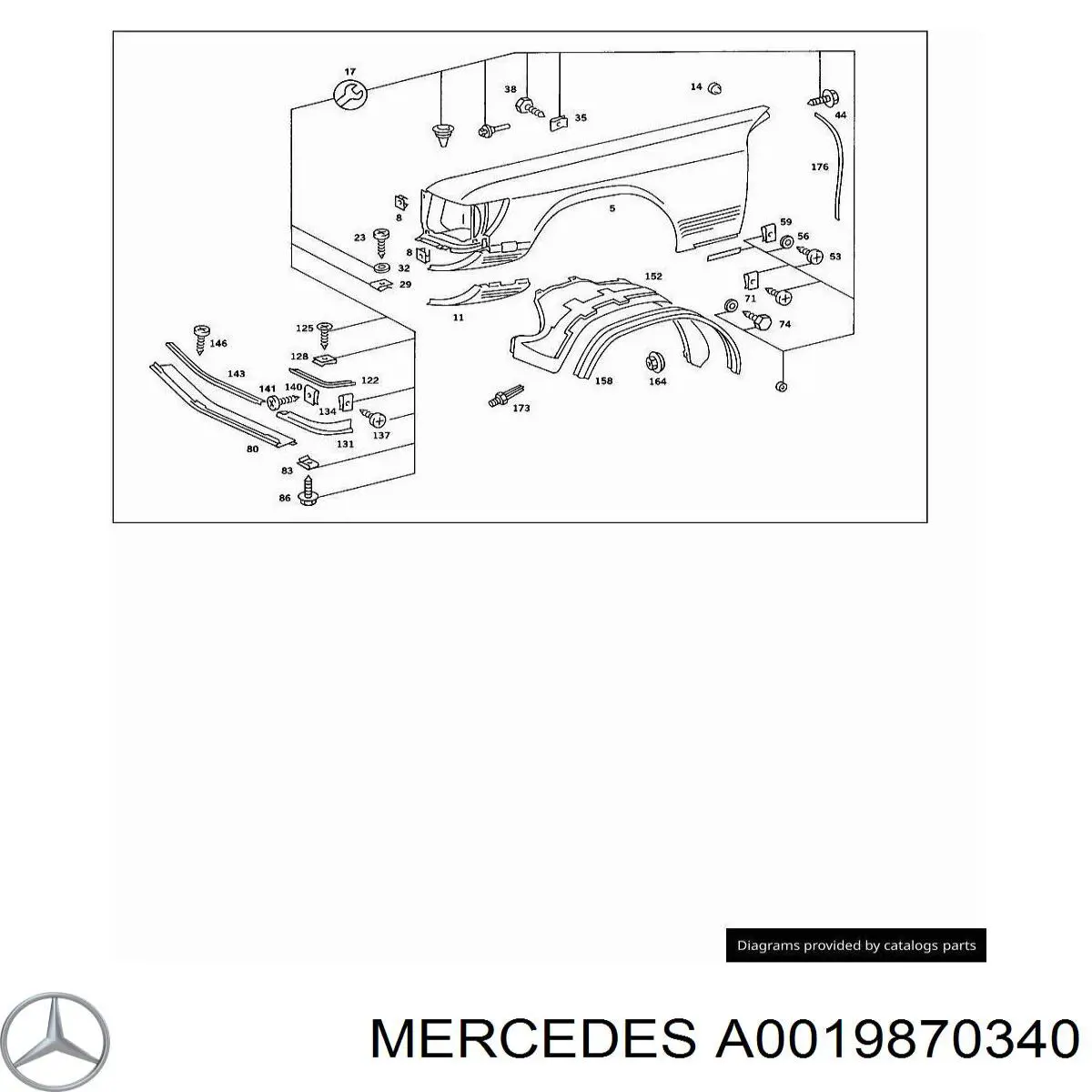 Купить A0019870340 Mercedes 