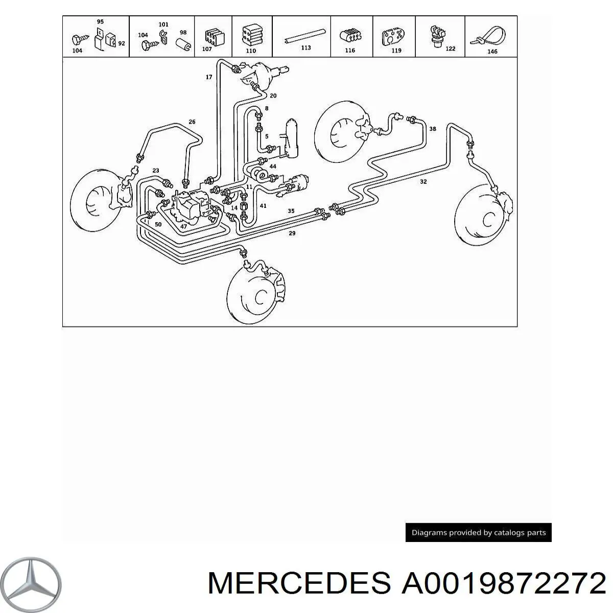 Купить A0019872272 Mercedes 