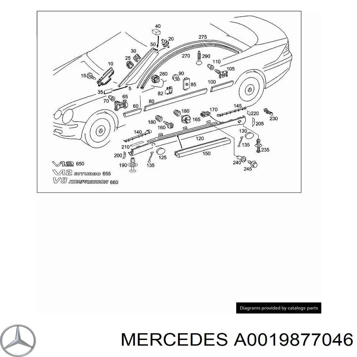 Купить A0019877046 Mercedes 