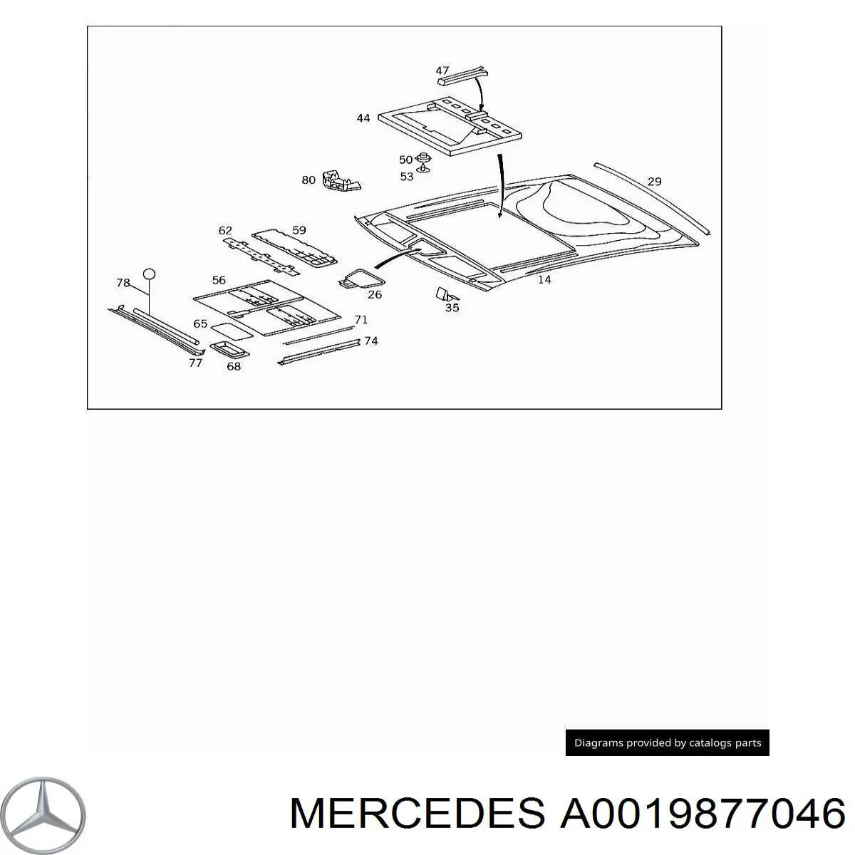 A0019877046 Mercedes 