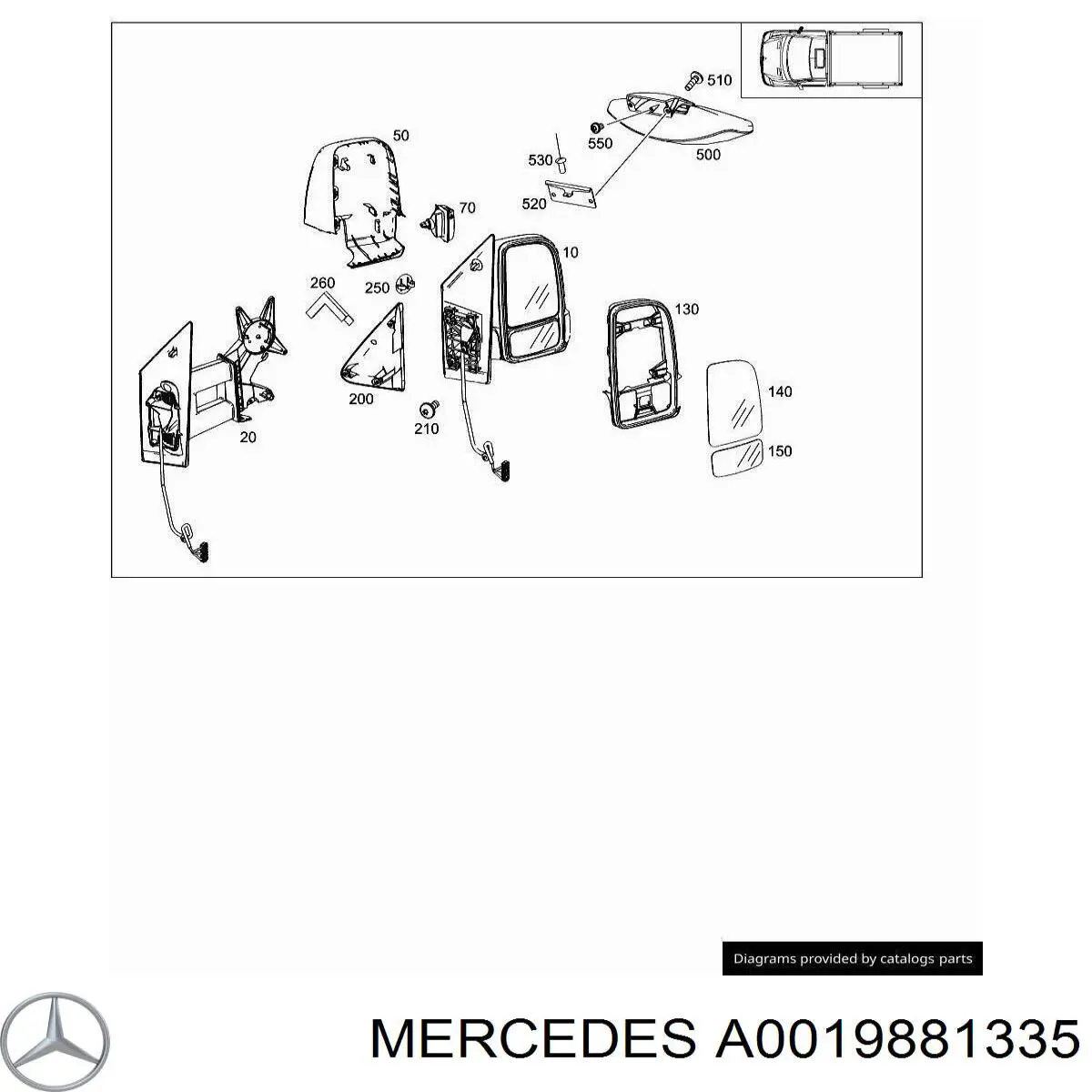 Купить A0019881335 Mercedes 