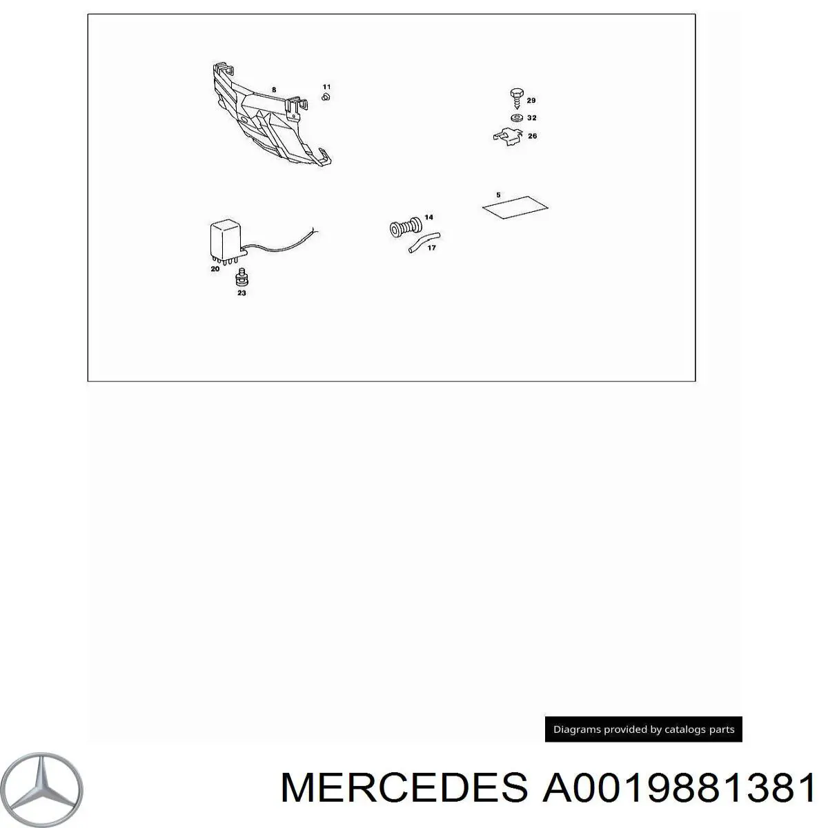 0019881381 Mercedes 