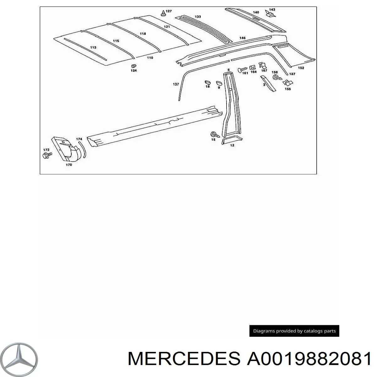 Пистон крепления подкрылка переднего крыла Chrysler 4313075 цена, от 0.18 USD