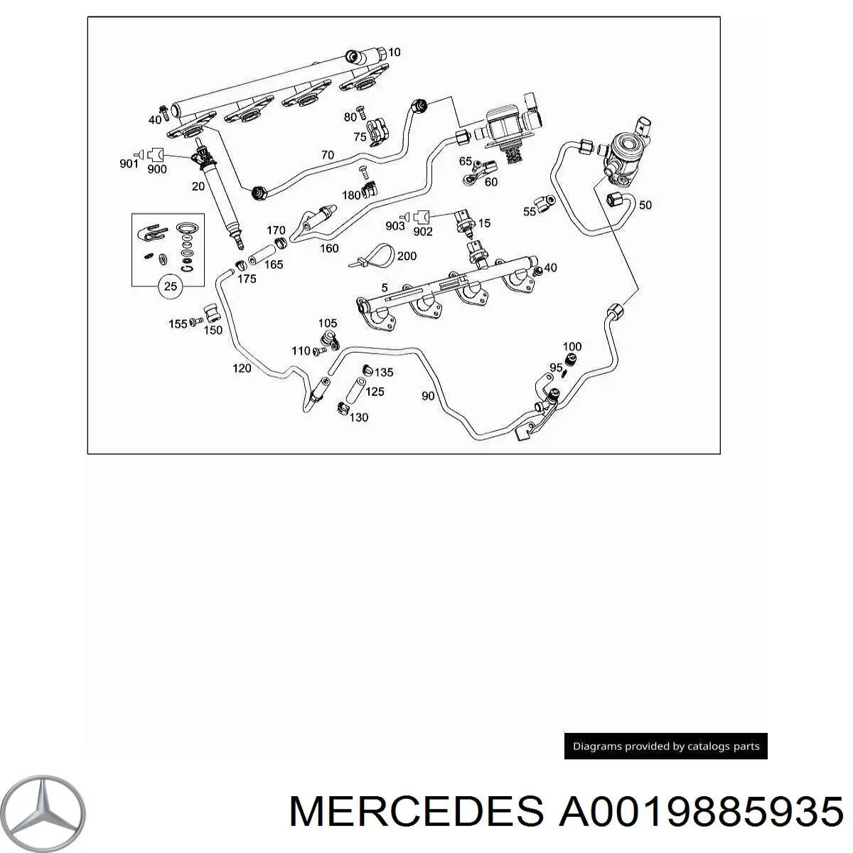 Купить A0019885935 Mercedes 