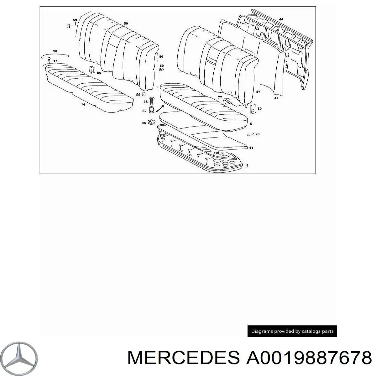  Mercedes A0019887678 цена, от 1.26 USD