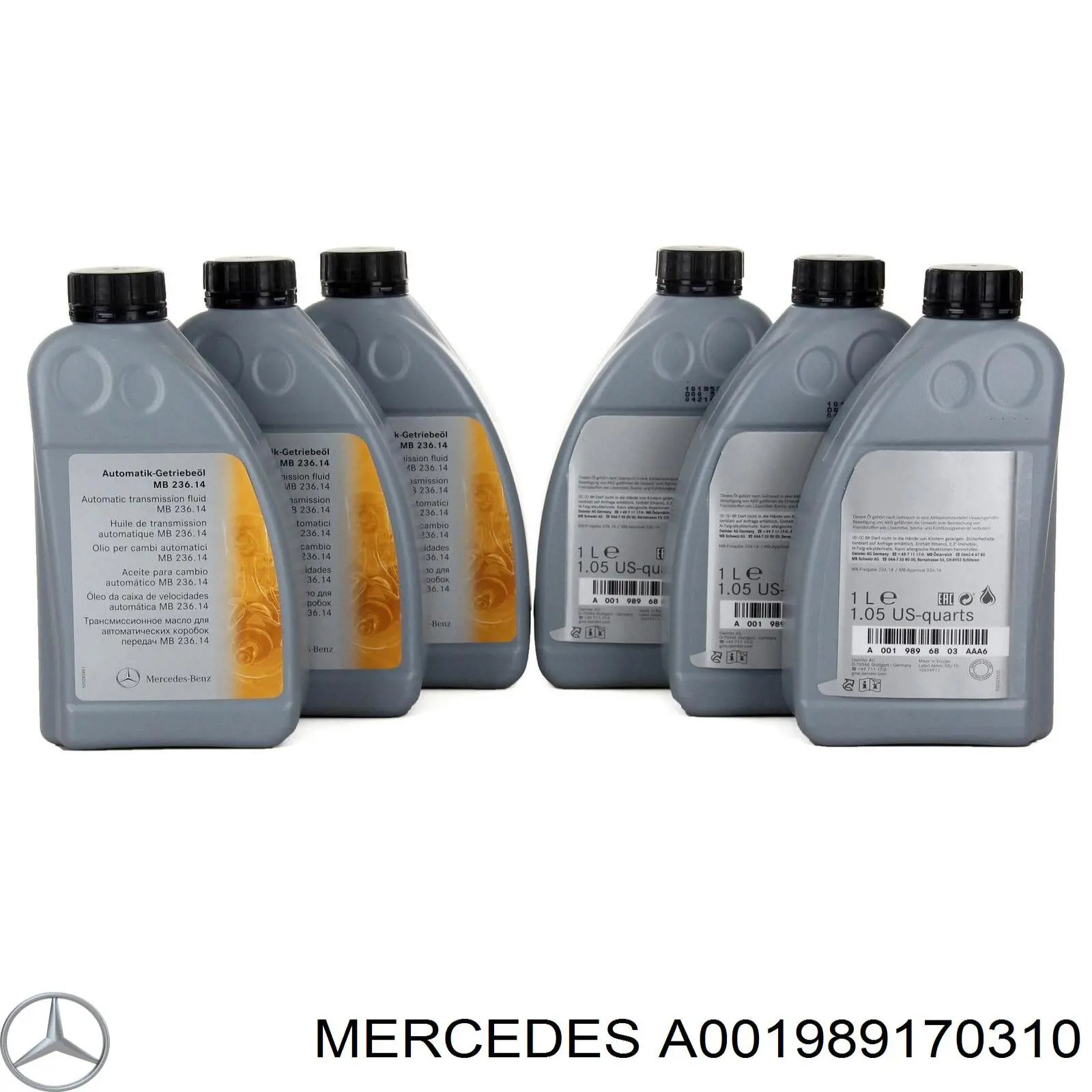 Масло в коробку Mercedes A001989170310