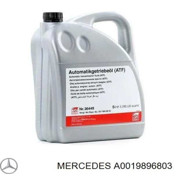 Aceite para transmisión automática  A0019896803 Mercedes