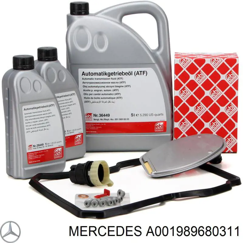 Масло в коробку Mercedes A001989680311