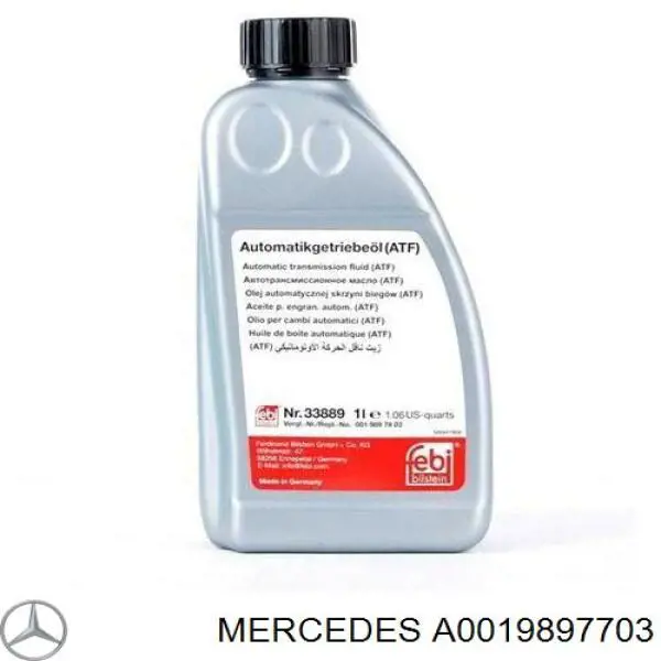  Трансмиссионное масло Mercedes (A0019897703)