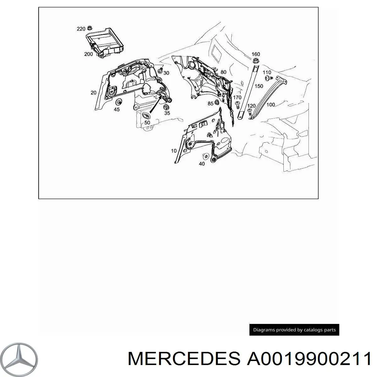  Mercedes A0019900211 цена, от 3.16 USD