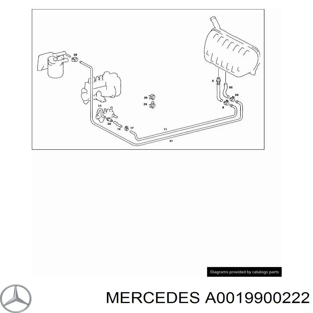 Купить A0019900222 Mercedes 