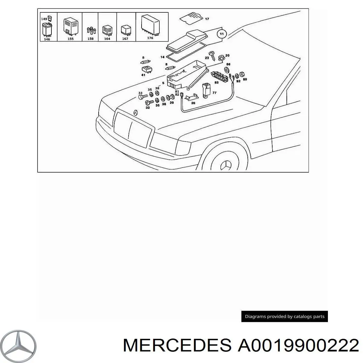  Mercedes A0019900222 цена, от 7.77 USD