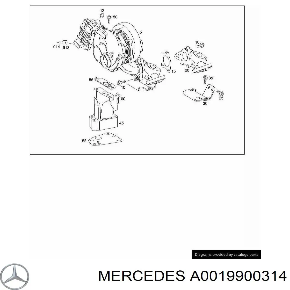 Болт крепления масляного насоса Mercedes A0019900314 цена, от 3.81 USD