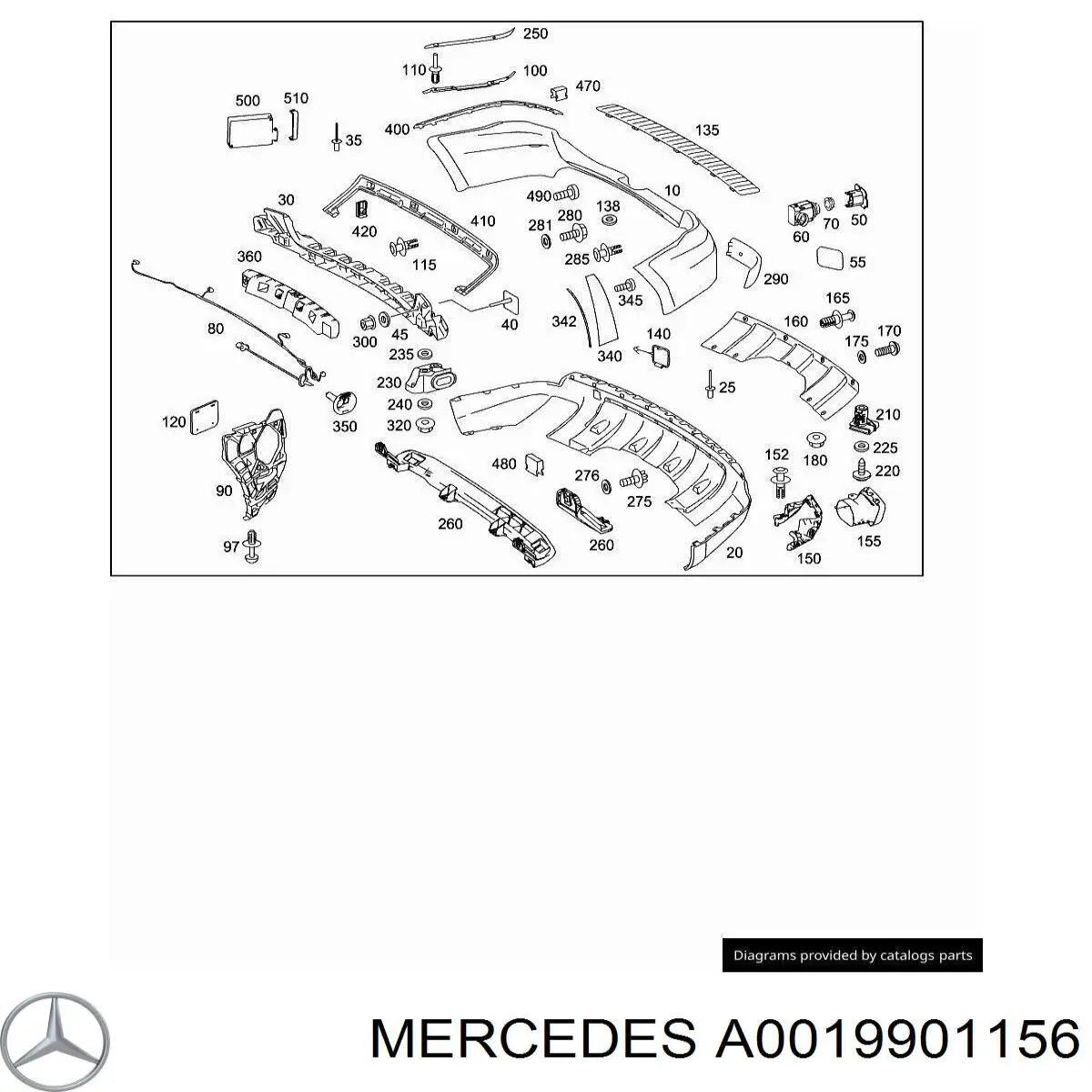 A0019901156 Mercedes 