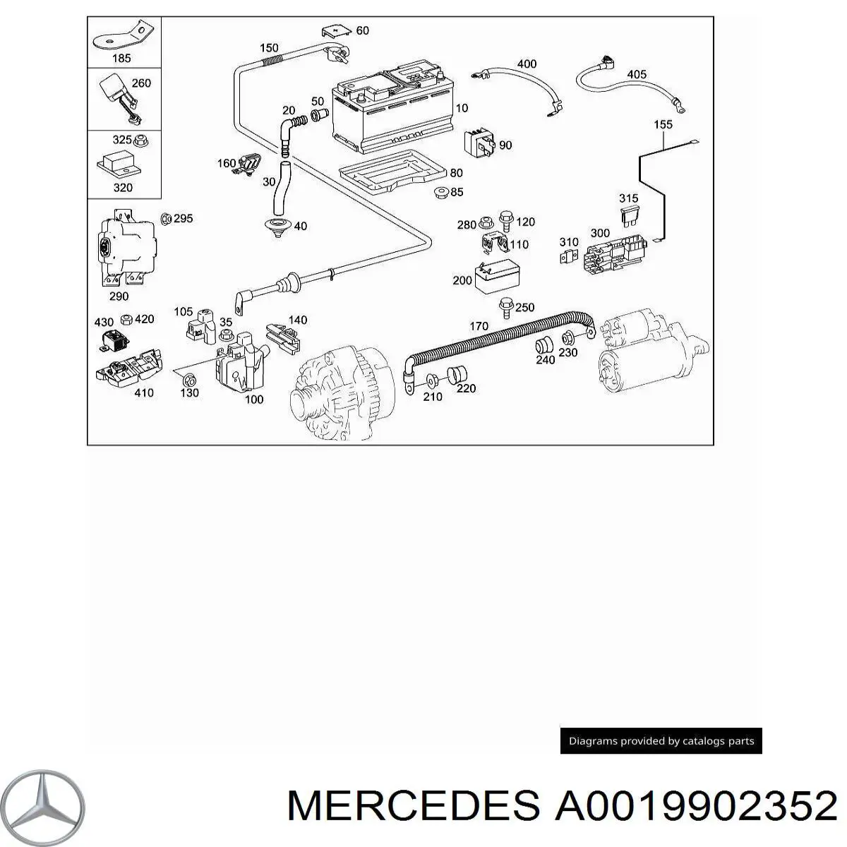 A0019902352 Mercedes 