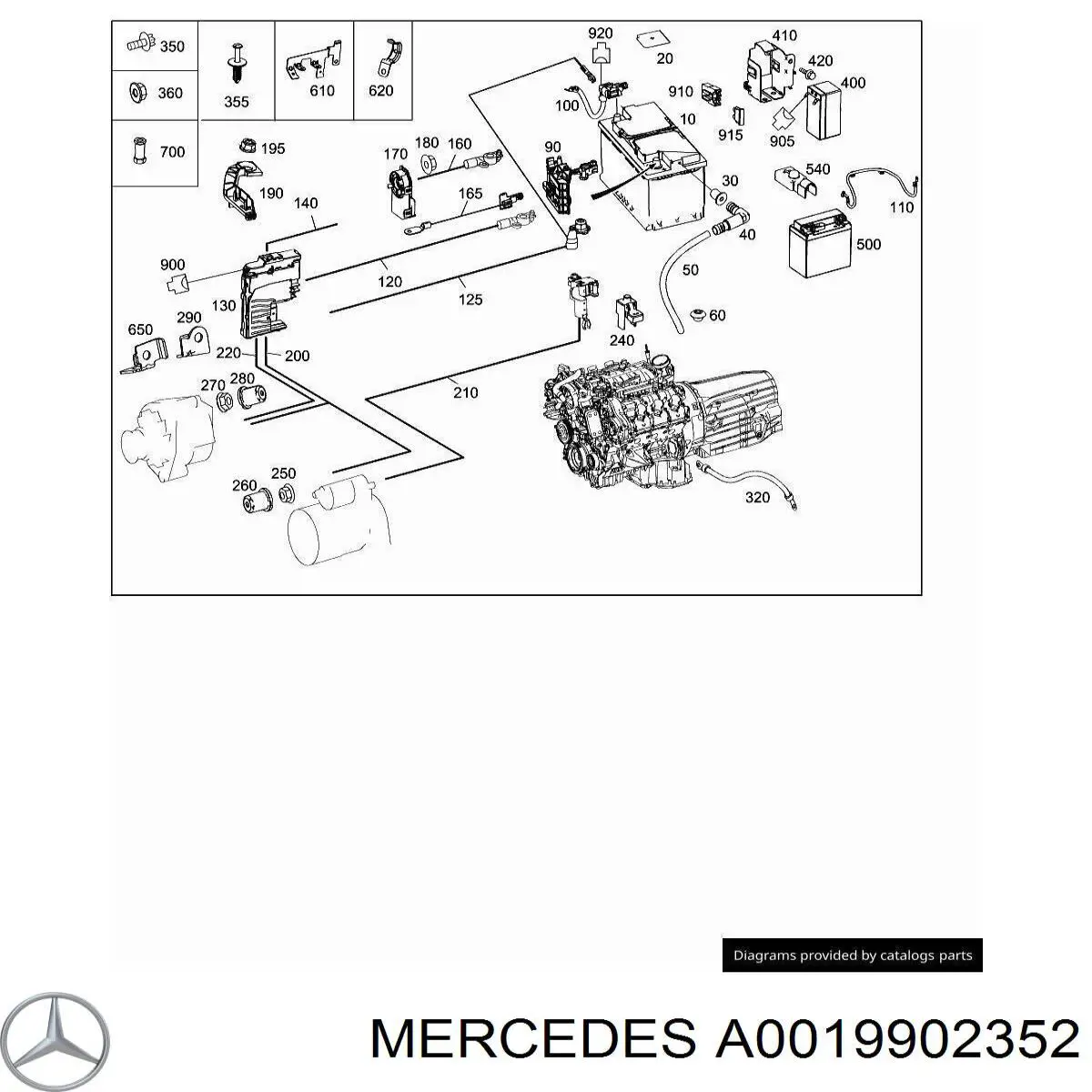 Купить A0019902352 Mercedes 