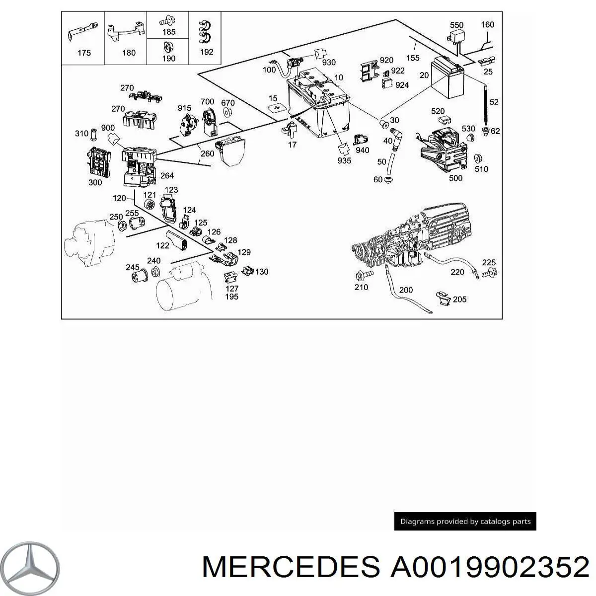  Mercedes A0019902352 цена, от 12.34 USD