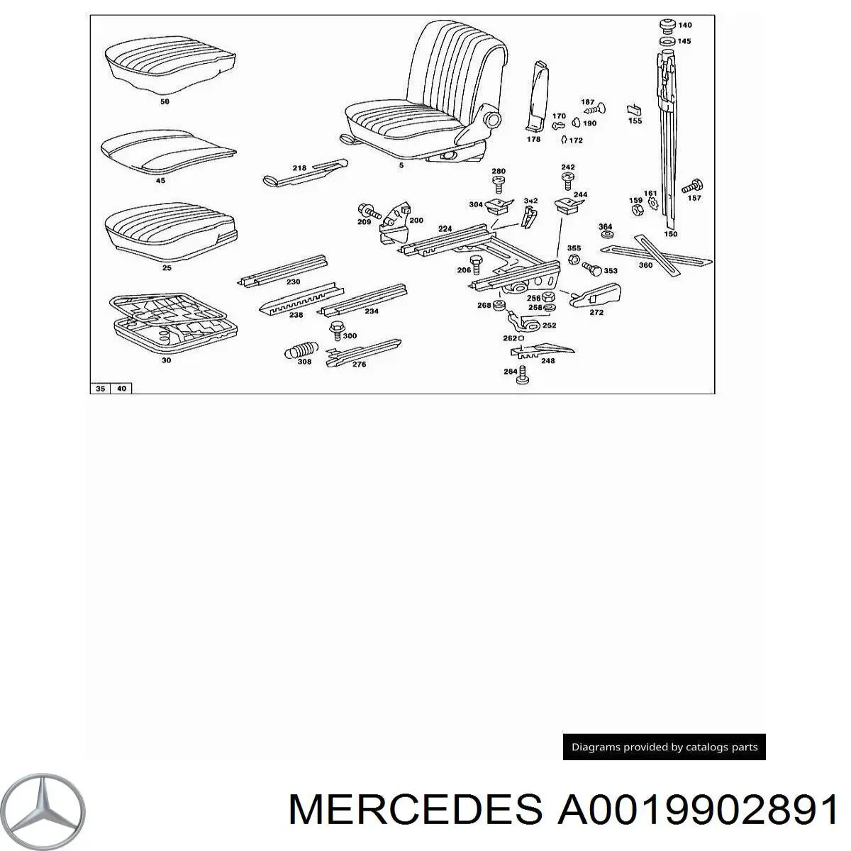  Mercedes A0019902891 цена, от 8.58 USD