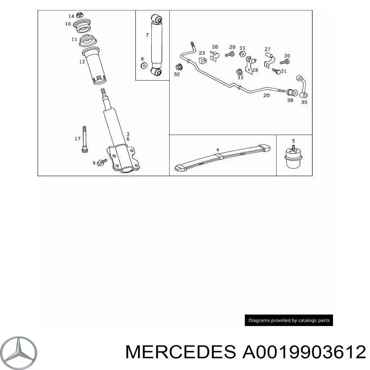 Mercedes 0019903612 цена, от 2.86 USD