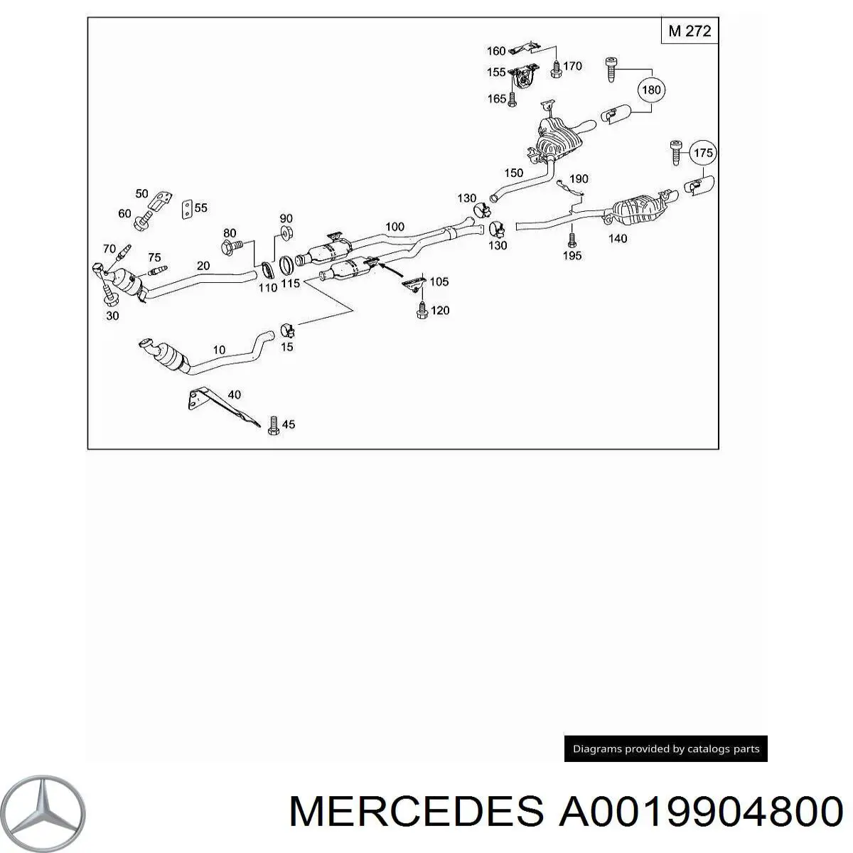 Купить A0019904800 Mercedes 