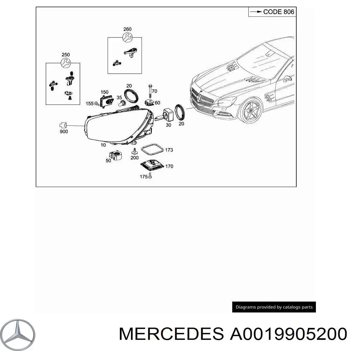Купить 0019905200 Mercedes 