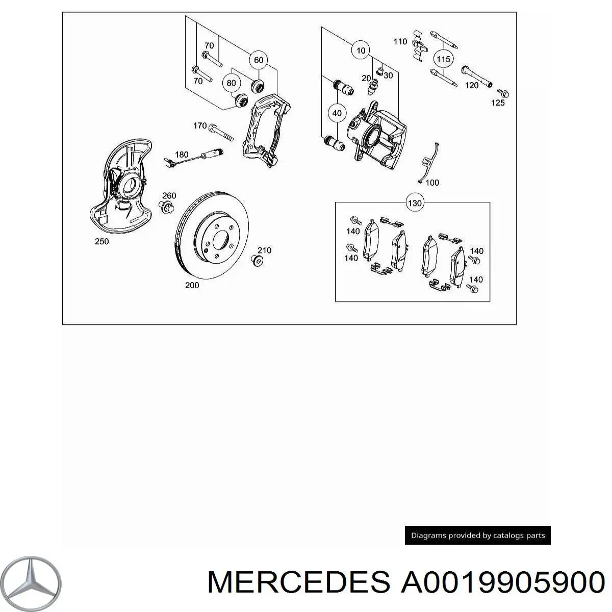 A0019905900 Mercedes 