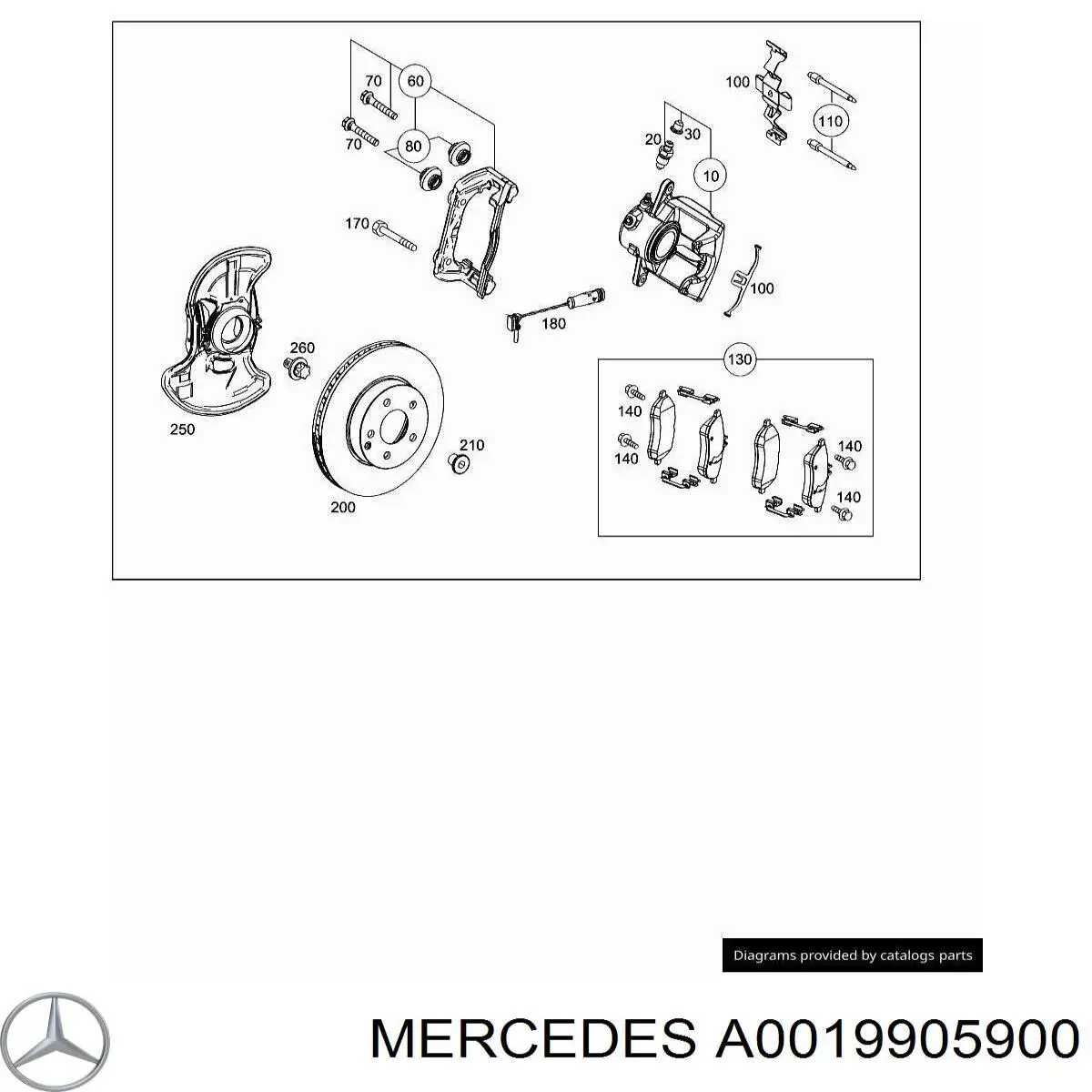  Mercedes A0019905900 цена, от 10.66 USD