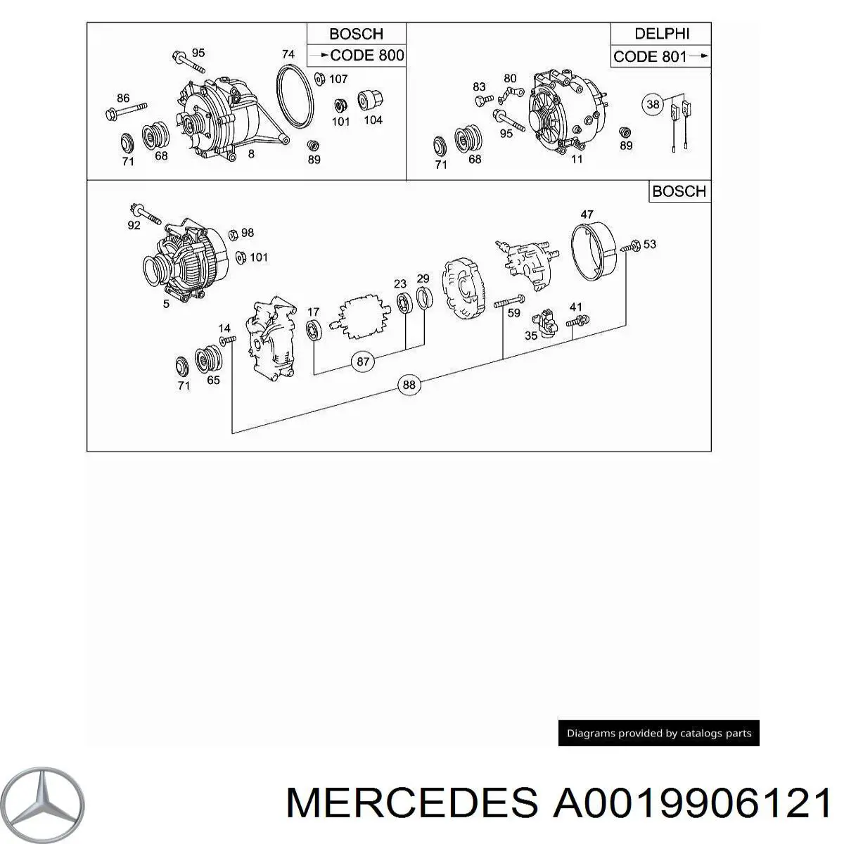  Mercedes A0019906121 цена, от 0.19 USD